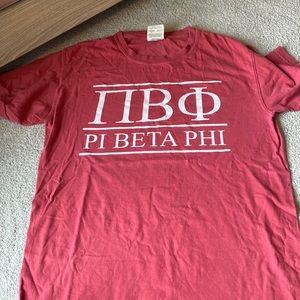 Pi Beta Phi Red Comfort Colors T-shirt